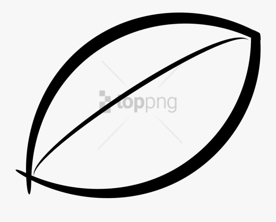Free Png Simple Leafblack And White Png Image With - Simple Black And White Leaf Clip Art, Transparent Clipart