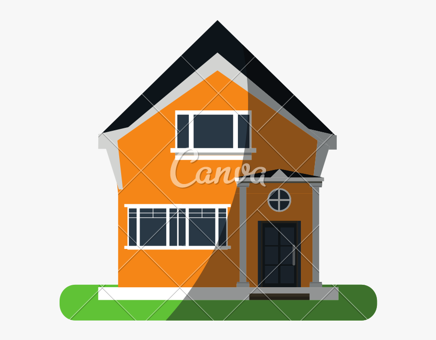 Transparent House With Porch Clipart - Canva, Transparent Clipart