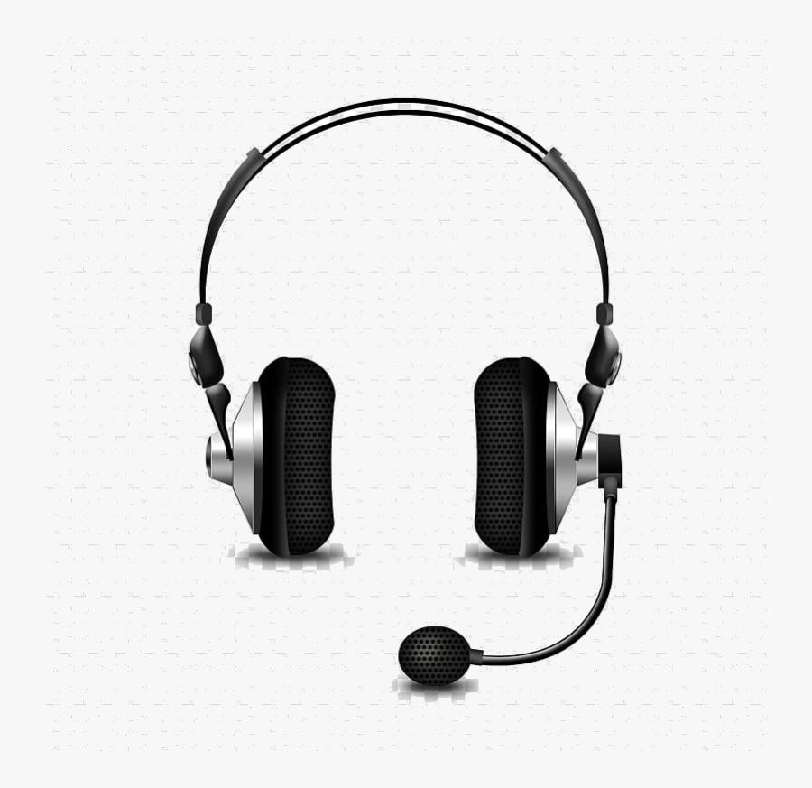 Headphones Microphone Headset Phone Connector Bluetooth - Transparent Headphone With Mic Png, Transparent Clipart