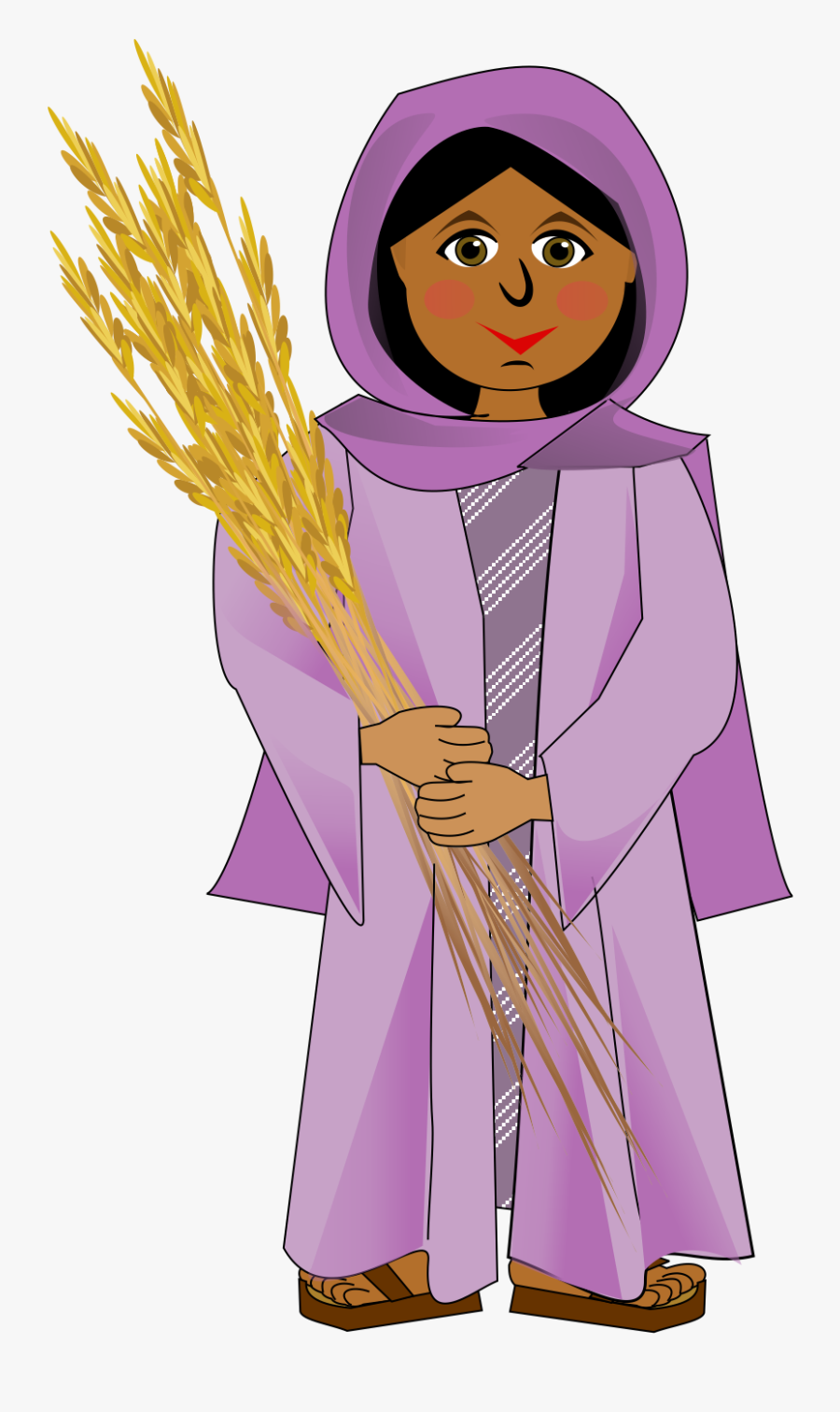 Ruth From The Bible Clipart, Transparent Clipart