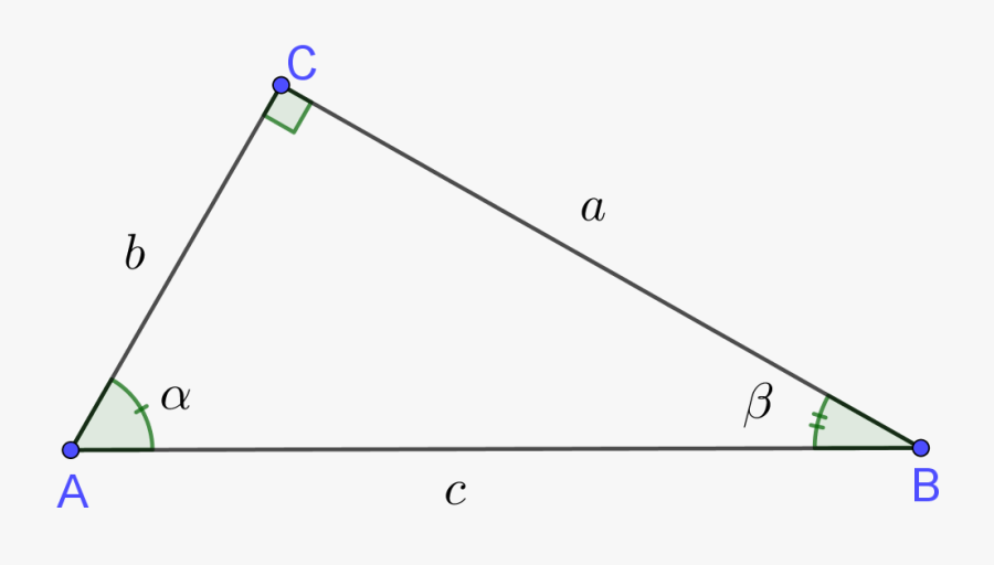 Formula To Find The Unknown Side Of A Right Triangle - Pygatherom Theorem, Transparent Clipart