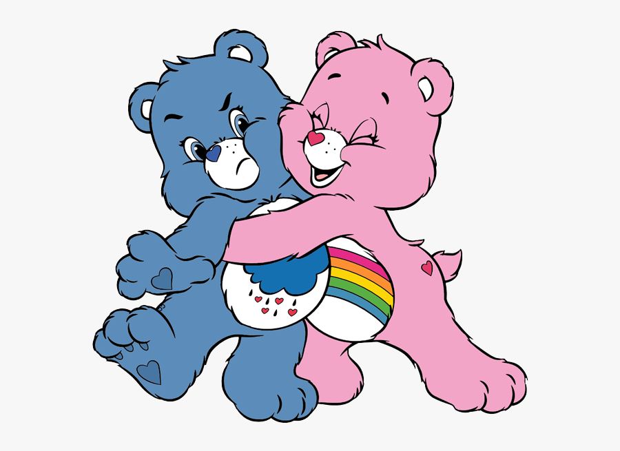 Transparent Caring Clipart - Bear Cartoon Hugs, Transparent Clipart