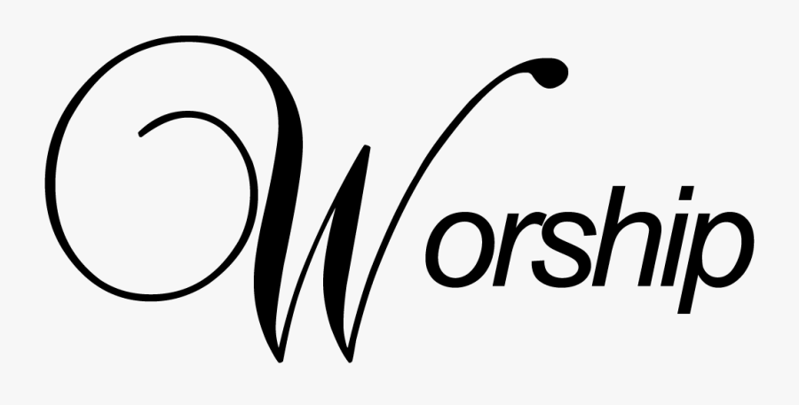 Black White Worship Png, Transparent Clipart