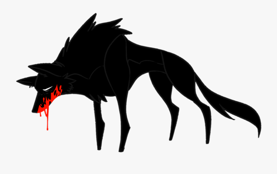 Dog Silhouette Snout Demon - Demon Wolf Skull, Transparent Clipart