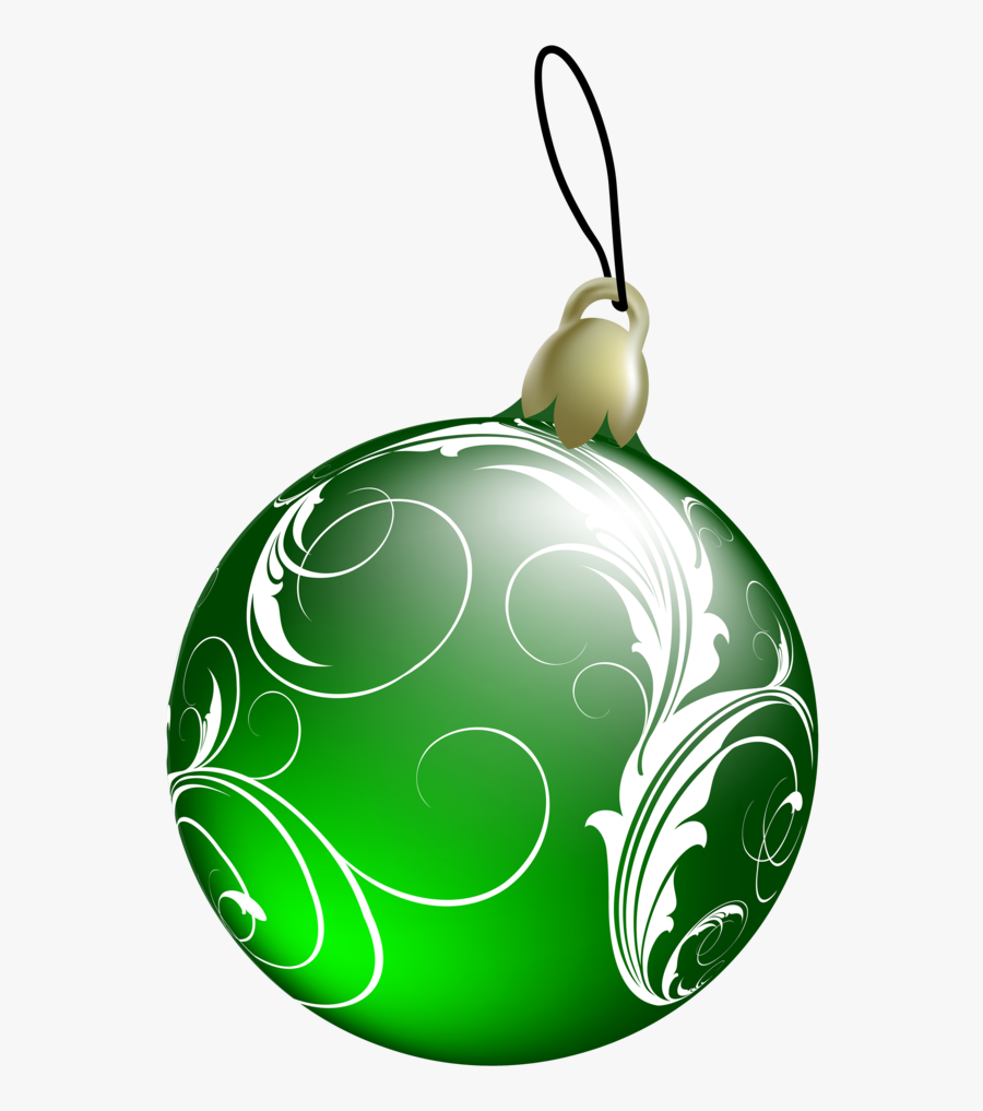 Beautiful Green Christmas Ball Png Clipa - Green Christmas Ornament Png, Transparent Clipart