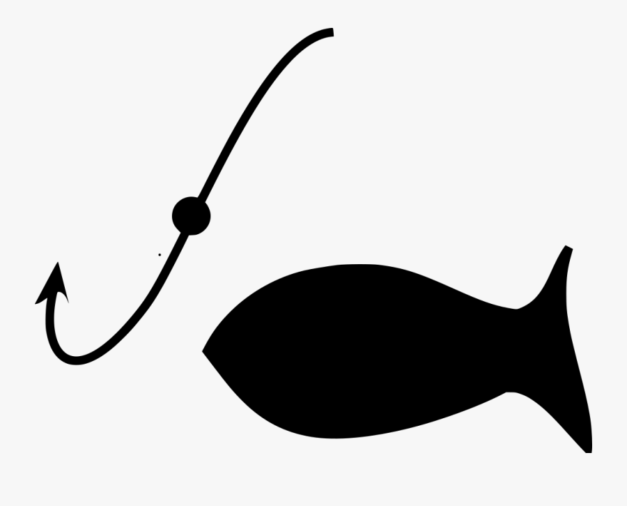 Fish And Hook Svg, Transparent Clipart