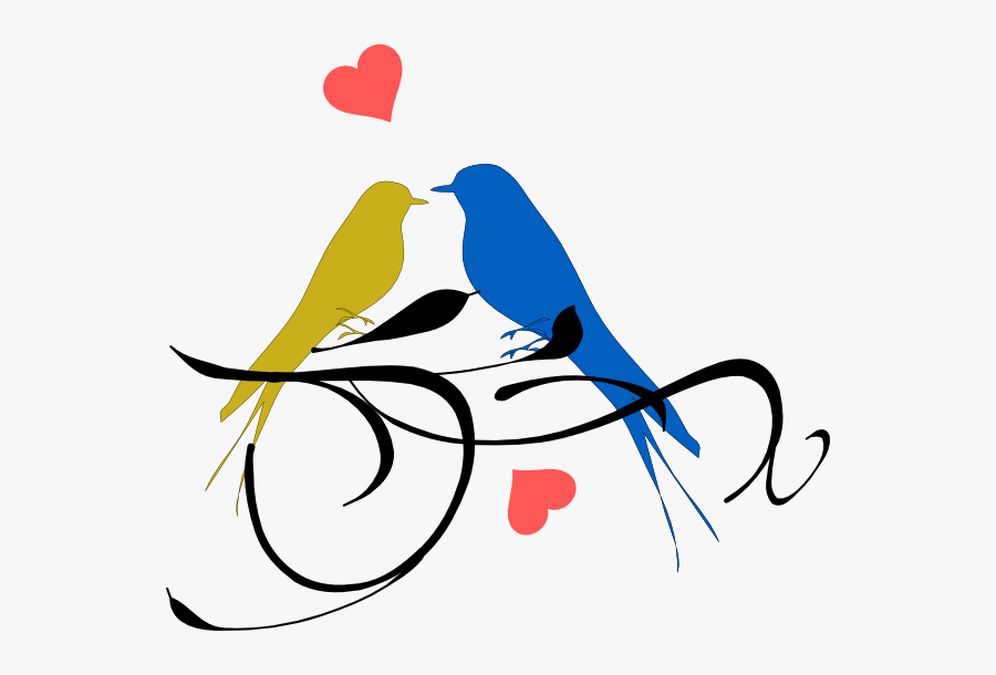 Png Love Birds Hd Clipart , Png Download - Love Birds Silhouette, Transparent Clipart