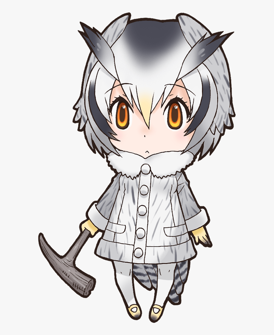 Clip Art Kemono Friends Owl - Northern White Faced Owl Kemono Friends, Transparent Clipart