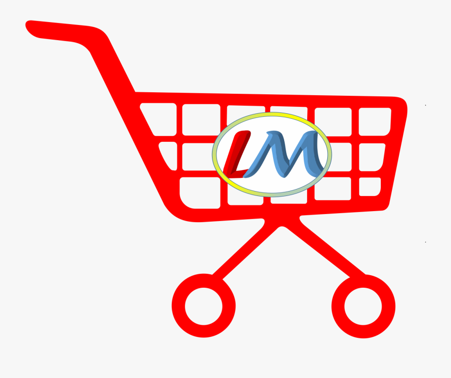 Grocery Clipart Mini Mart - Shopping Cart Black And White Clipart, Transparent Clipart