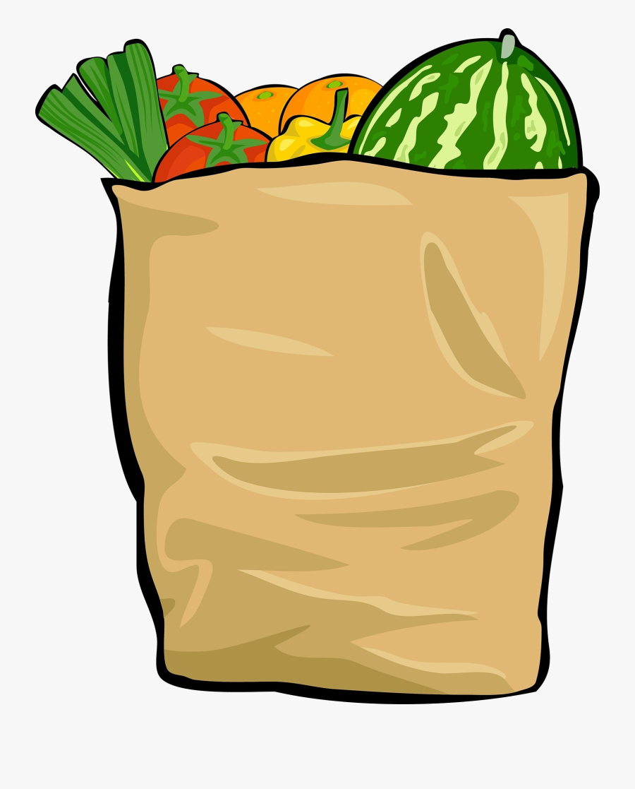 Grocery Bag Clipart , Png Download - Free Grocery Bag Clipart, Transparent Clipart