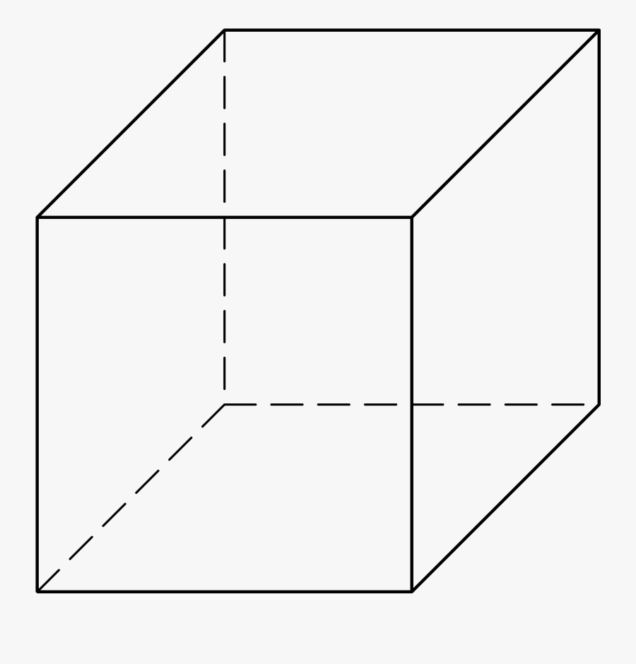 Cube Shape Free On - Rectangular Prism Black And White Png, Transparent Clipart