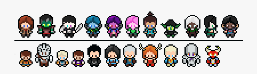 Critical Role Pixel Art, Transparent Clipart