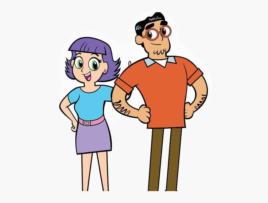 62 700 Mom Dad Cliparts - Father Mother And Cartoon, Transparent Clipart