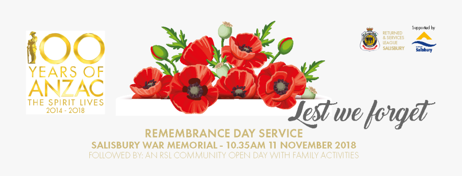 Transparent Memorial Day Banner Png - Returned And Services League Of Australia, Transparent Clipart