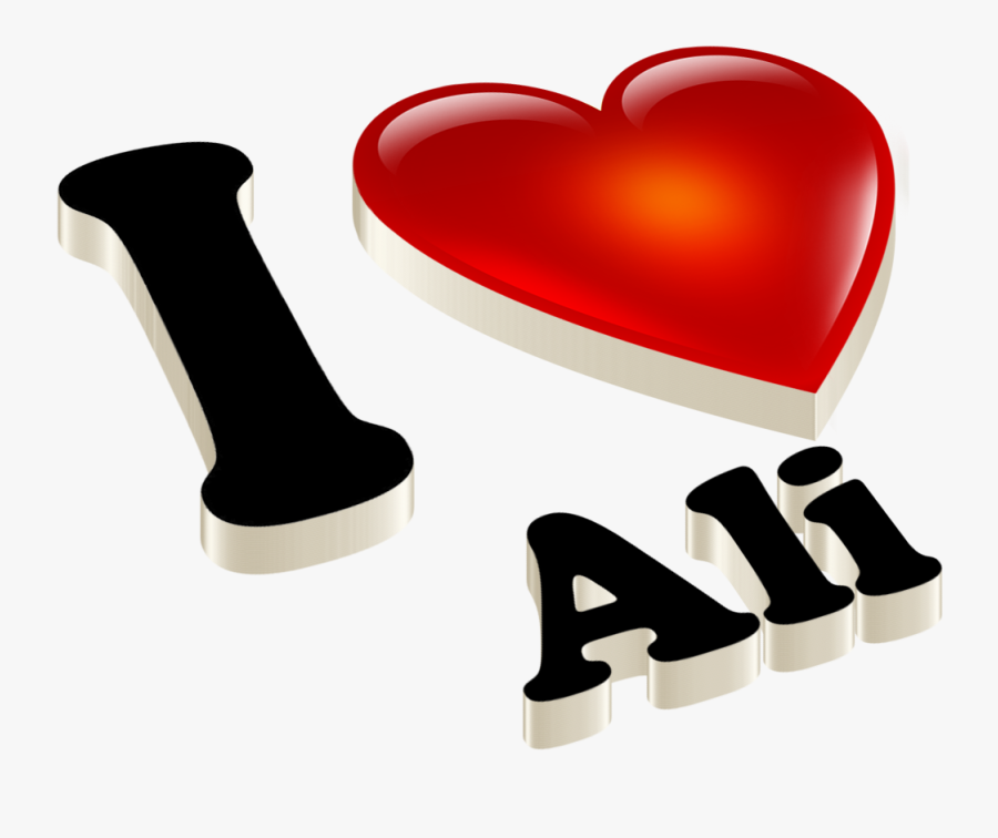 Love Ali Name, Transparent Clipart