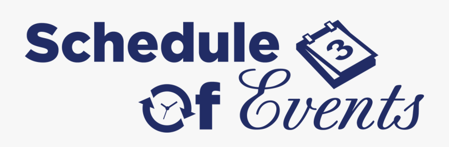 Schedule Of Events Graphic, Transparent Clipart