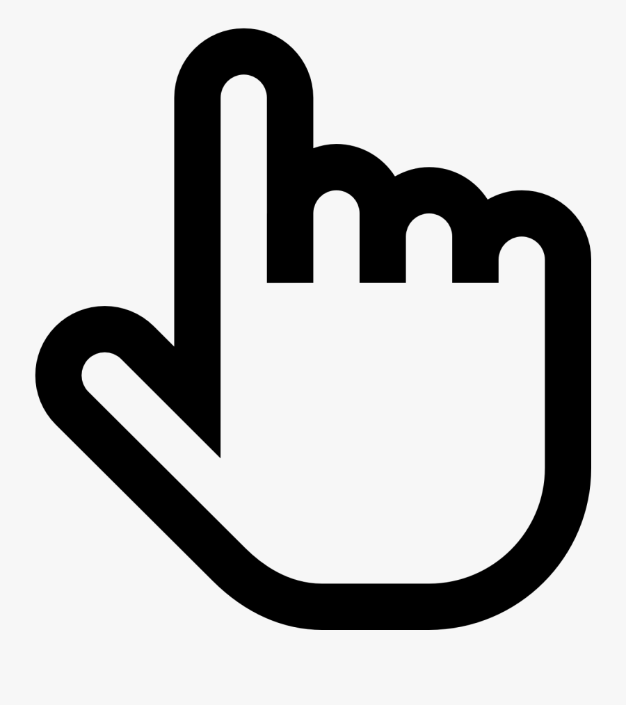 Hyperlink Hand Icon Png Download - Finger Pointer Icon Png, Transparent Clipart