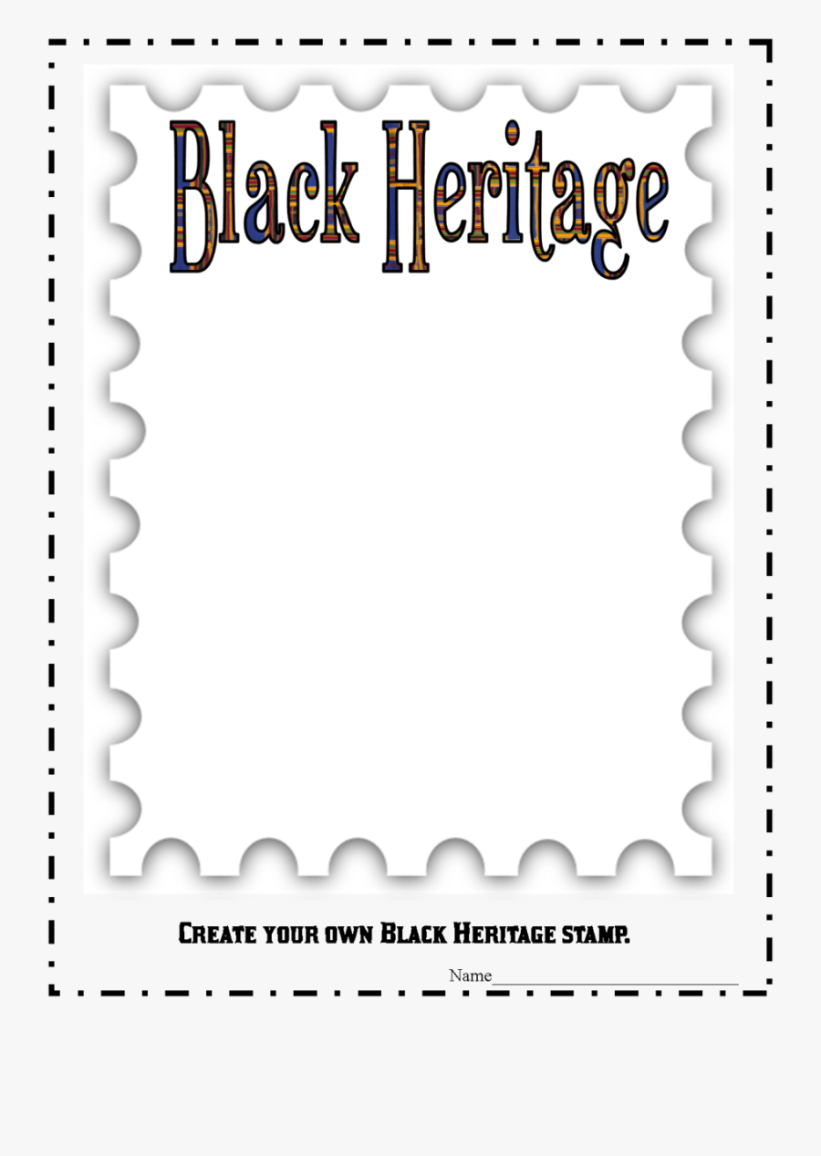 Blank Postage Stamp Template Clipart Paper Postage - Blank Postage Stamp Template, Transparent Clipart