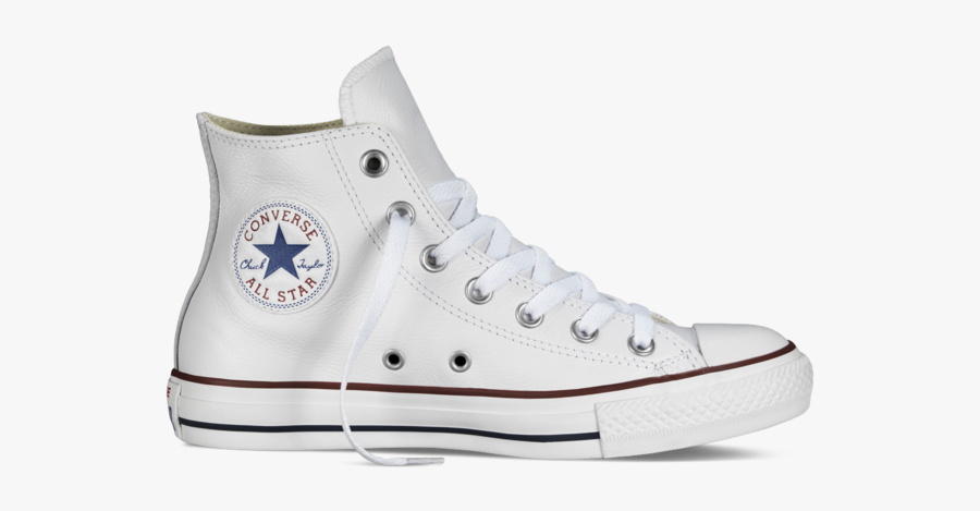 Converse Leather Chuck Taylor - Converse All Star Leather White, Transparent Clipart
