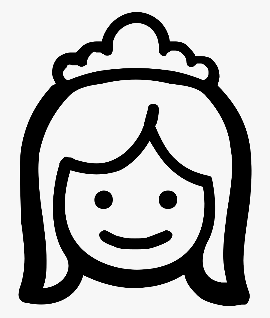 Head Clip Bride - Girl Icon Png Transparent, Transparent Clipart