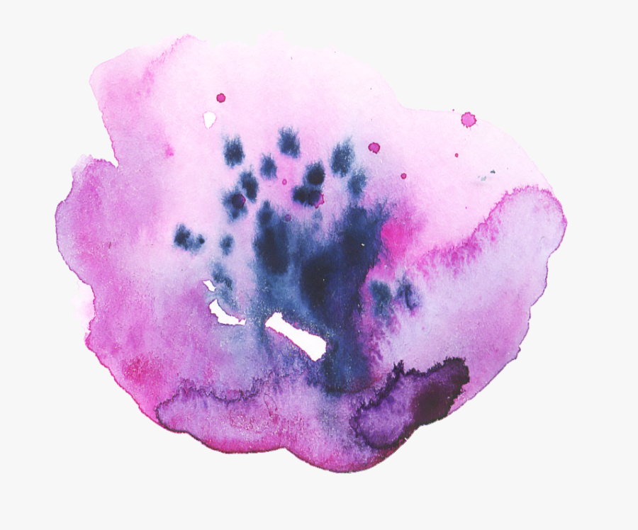 #freetoedit #ftestickers #flower #watercolor #purple - Watercolor Paint, Transparent Clipart