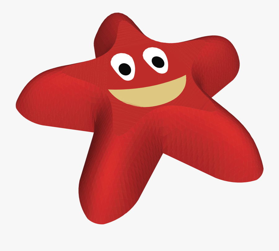 3d Sea Star - Cartoon, Transparent Clipart