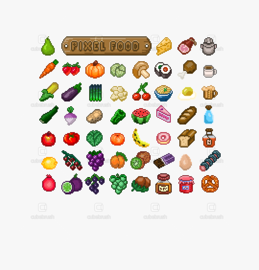 2d Pixel Food , Free Transparent Clipart - ClipartKey