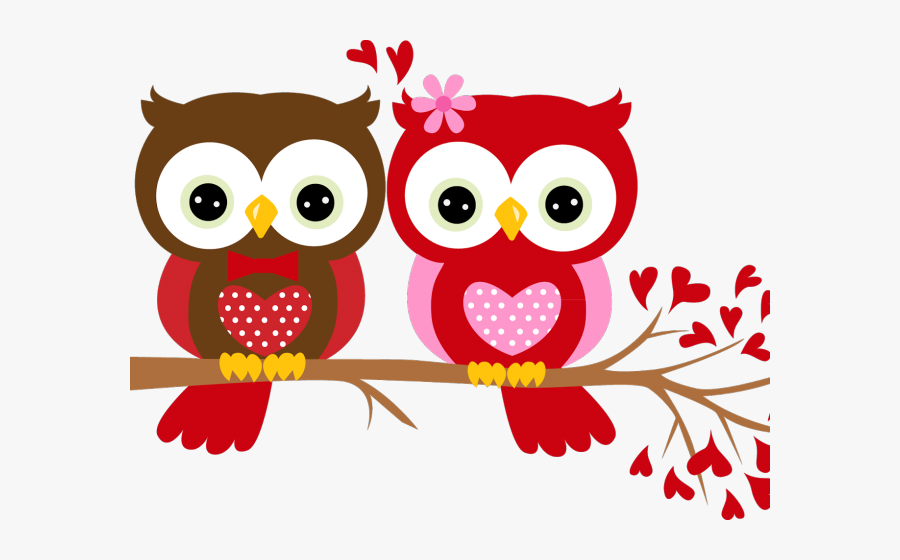 Valentine Dancing Cliparts - Valentines Day Clipart Owls, Transparent Clipart