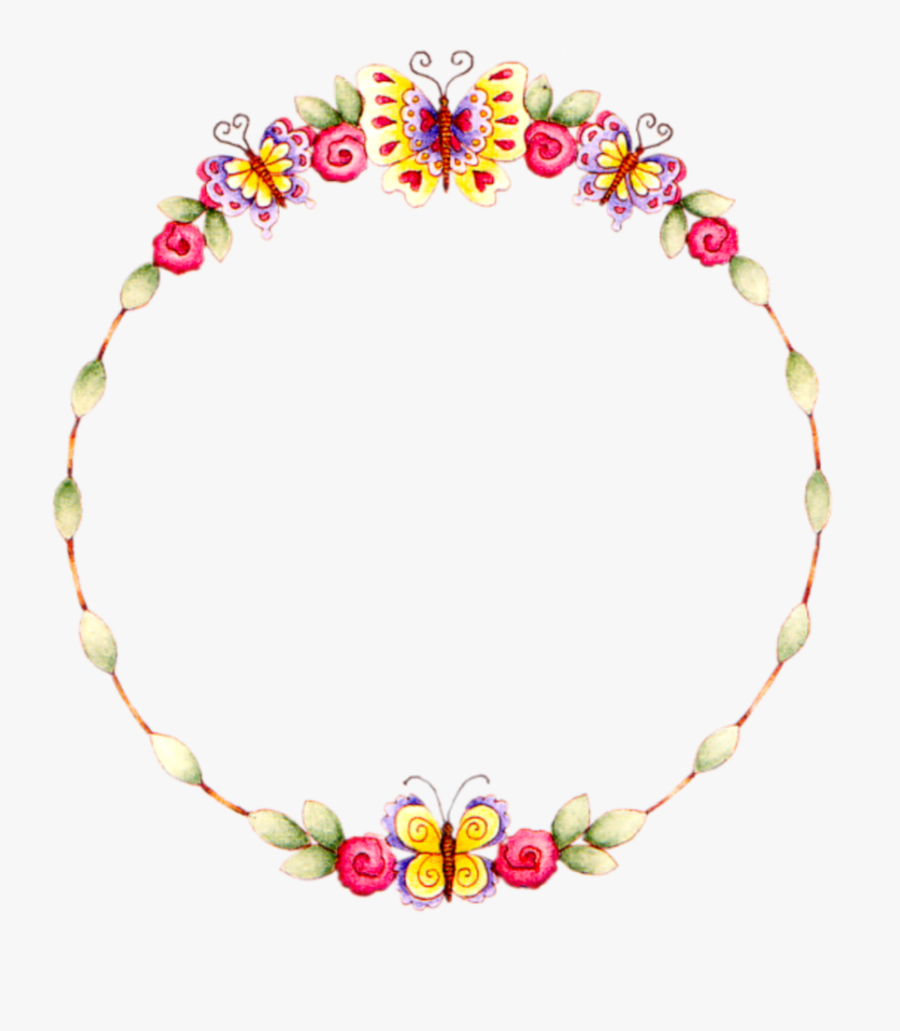 Transparent Circle Frames Png - Floral Frame Circle Png, Transparent Clipart