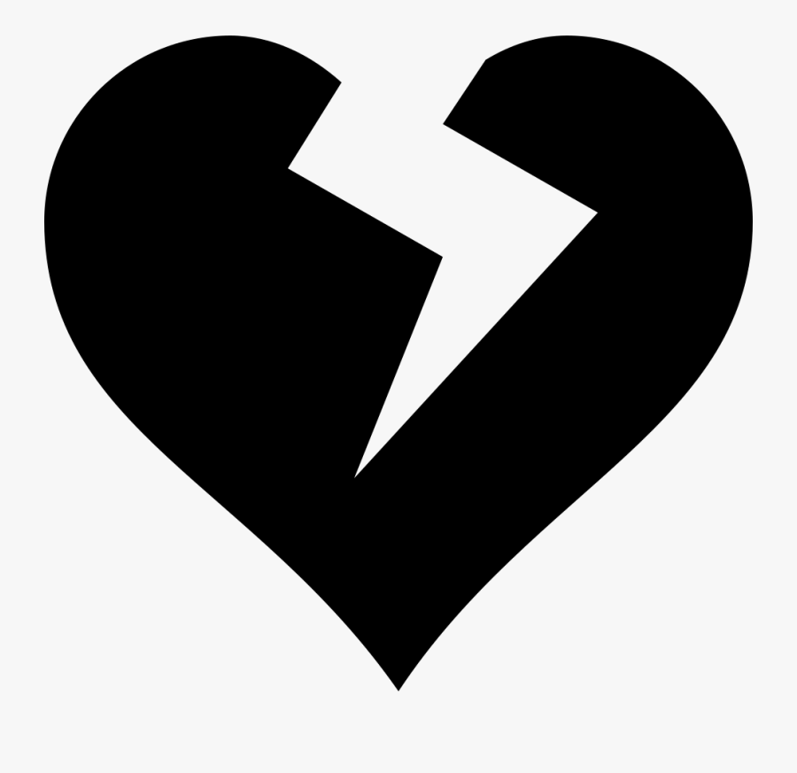 And White,clip Art,logo,love - Broken Heart Vector Png , Free ...