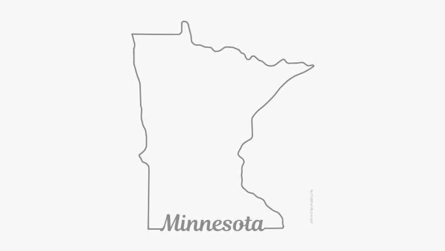 Free Minnesota Outline With State Name On Border, Cricut - Transparent