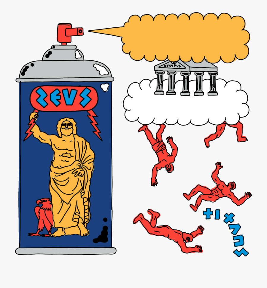 Zeus & The Titans War For Mythology Series Clipart, Transparent Clipart