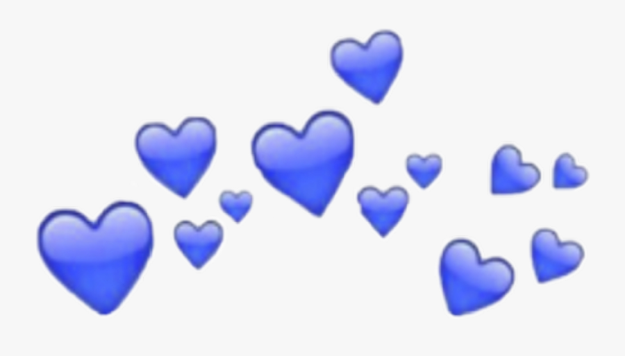 Blau Blow Art Heart Freetoedit - Transparent Iphone Heart Emoji, Transparent Clipart