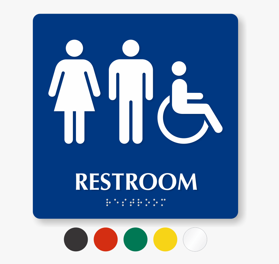 Transgender Restroom, Transparent Clipart