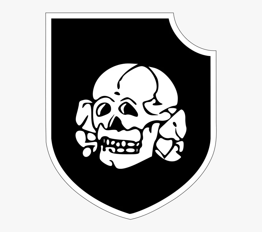 Clip Art Is The Totenkopf Germanic - Ss Division, Transparent Clipart