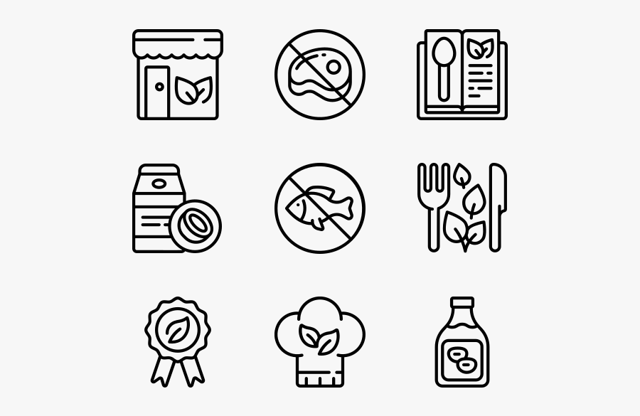 Vegan - Course Icons, Transparent Clipart