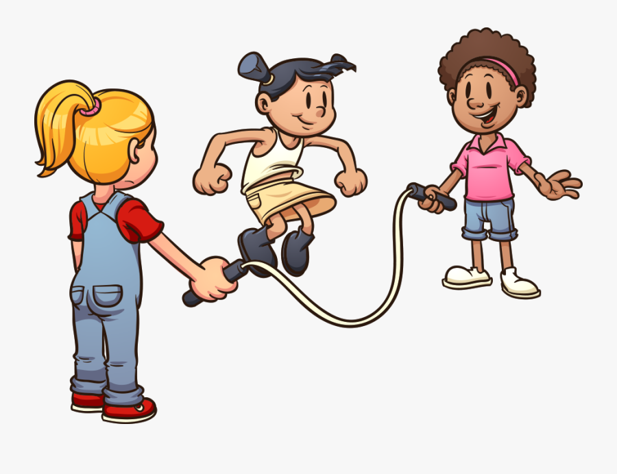 Play Jump Ropes Cartoon Clip Art - Girls Jumping Rope Cartoon , Free ...