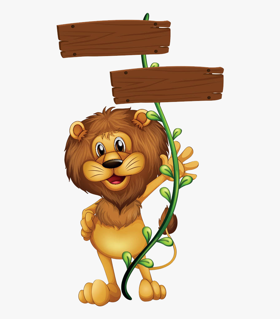 Rope Grip Lion With Royalty-free Free Png Hq Clipart - Lion Cartoon Png, Transparent Clipart