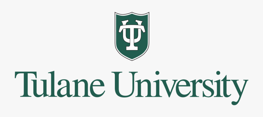 Tu Shield In Black And Green Centered Over Tulane University - Tulane University Logo, Transparent Clipart