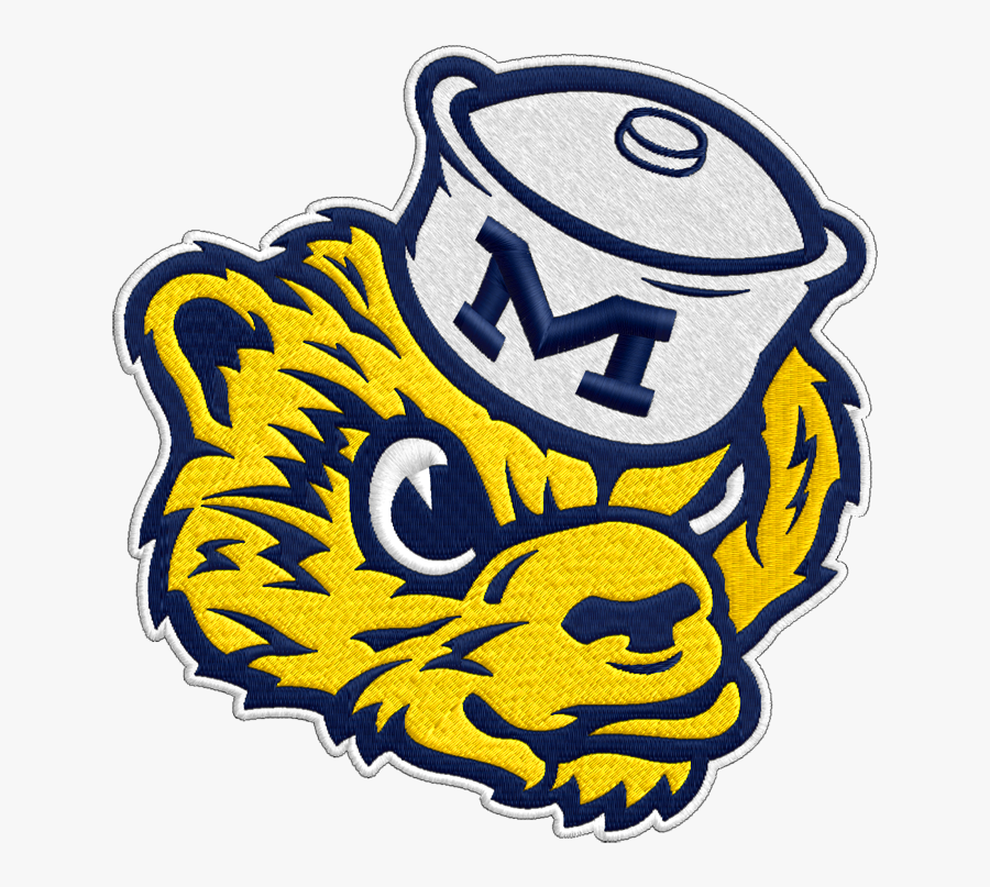 Michigan Wolverines Vintage Logo Clipart - Vintage Michigan Wolverines Logo, Transparent Clipart