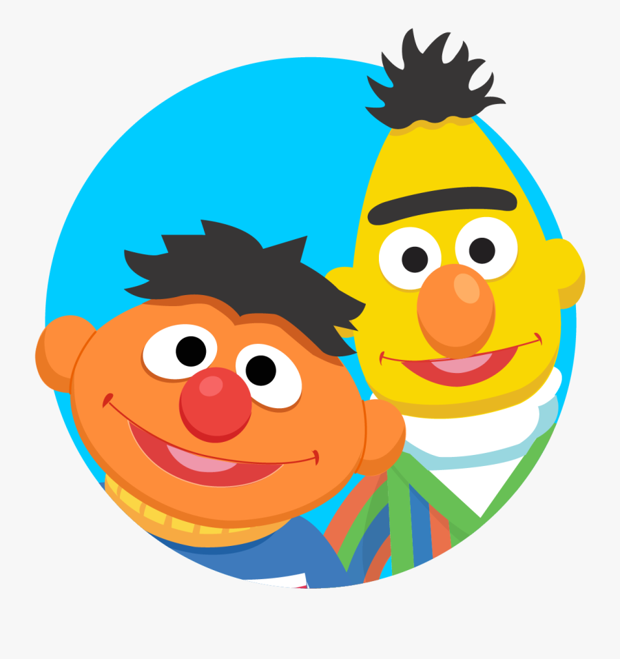 Sesame Street Bert And Ernie Cartoon, Transparent Clipart