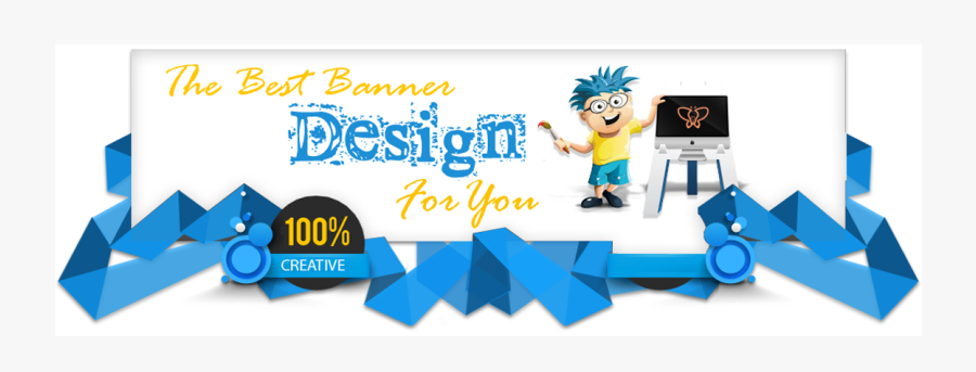 Clip Art Banner Design Pinterest Website - Web Design Creative Banner, Transparent Clipart