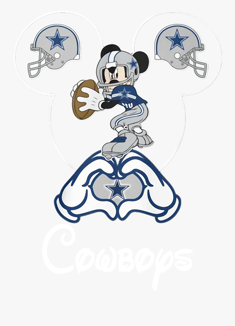 Mickey Mouse Dallas Cowboys T Shirt , Free Transparent Clipart - ClipartKey