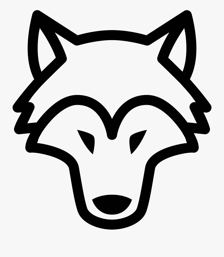 Transparent Ear Clipart Black And White - Transparent Background Wolf Head Clipart, Transparent Clipart