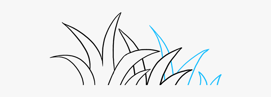 How To Draw Grass - Easy Way To Draw Grass, Transparent Clipart