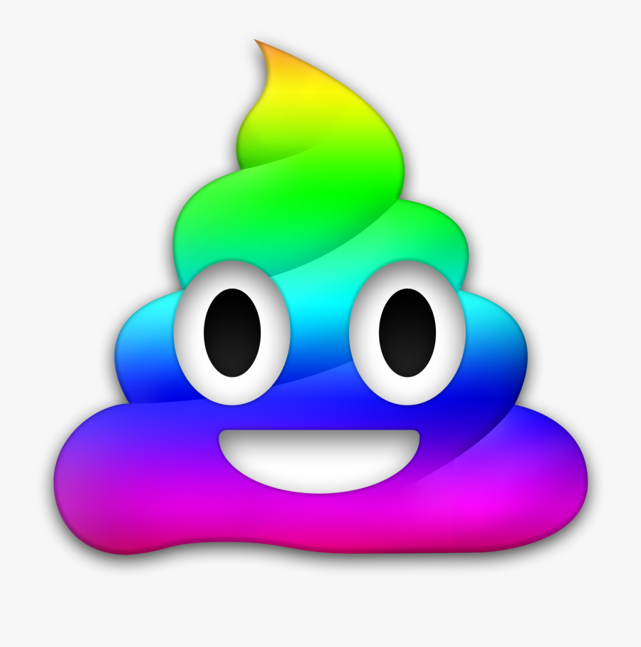 Megaphone Clipart Emoji - Rainbow Poop Emoji Png , Free Transparent ...