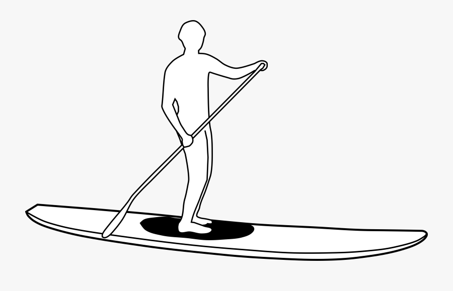 standing line art recreation stand up paddle dessin free transparent clipart clipartkey art recreation stand up paddle dessin