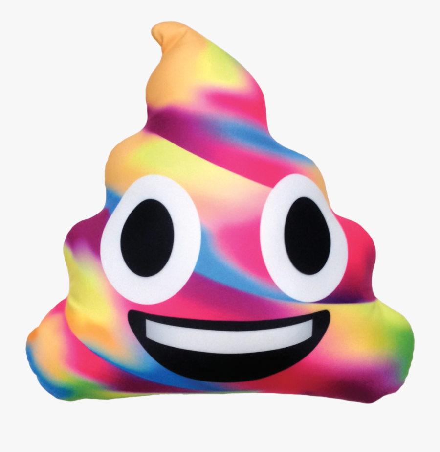 Rainbow Poop Emoji Png, Transparent Clipart