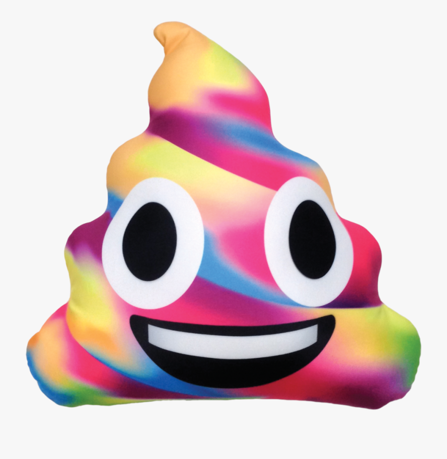 rainbow poop cushion