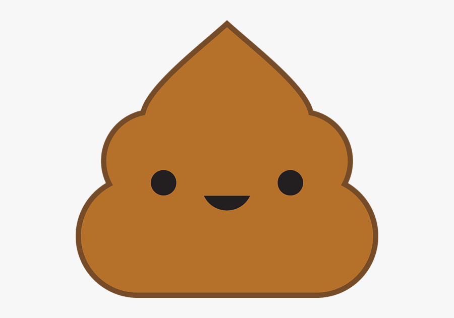 Kawaii Poop Greeting Card, Transparent Clipart